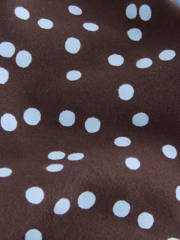 Chocolate Brown/Blue Spot Leggings (3-16yrs) - Image 4 of 4 Chocolate Brown/Blue Spot Leggings (3-16yrs) - Image 4 of 4