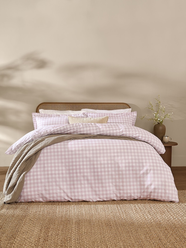 Set cu husă pentru pilotă și față de pernă din bumbac cu carouri Yard Barton - Imaginea 1 din 3