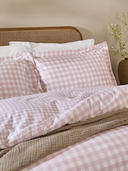 Set cu husă pentru pilotă și față de pernă din bumbac cu carouri Yard Barton - Imaginea 2 din 3