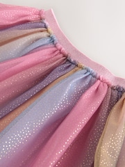 Multi Rainbow Sparkle Mesh Pull On Skirt (3-16yrs) - Image 8 of 8