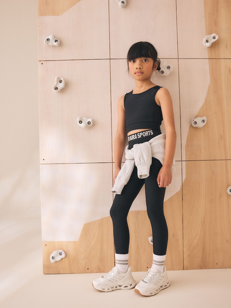 Black Sport Leggings (3-16yrs) - Image 2 of 2 Black Sport Leggings (3-16yrs) - Image 2 of 2