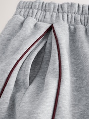 Grey Marl Side Pleat Wide Leg Joggers (3-16yrs) - Image 8 of 10