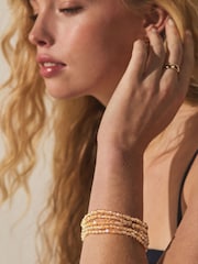 Цвета золотистого шампанского - Tone Beaded Stretch Bracelet Pack - Изображение 2 6