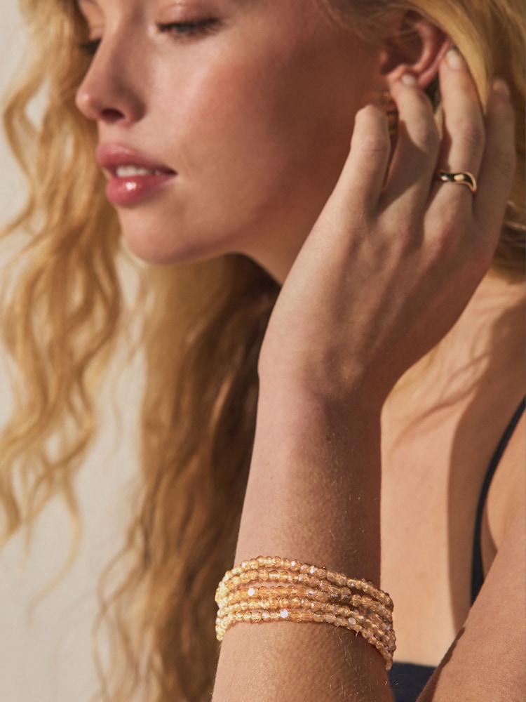 Цвета золотистого шампанского - Tone Beaded Stretch Bracelet Pack - Изображение 2 6