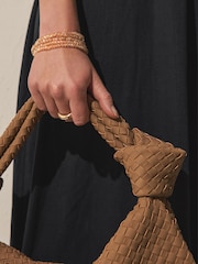 Цвета золотистого шампанского - Tone Beaded Stretch Bracelet Pack - Изображение 3 6