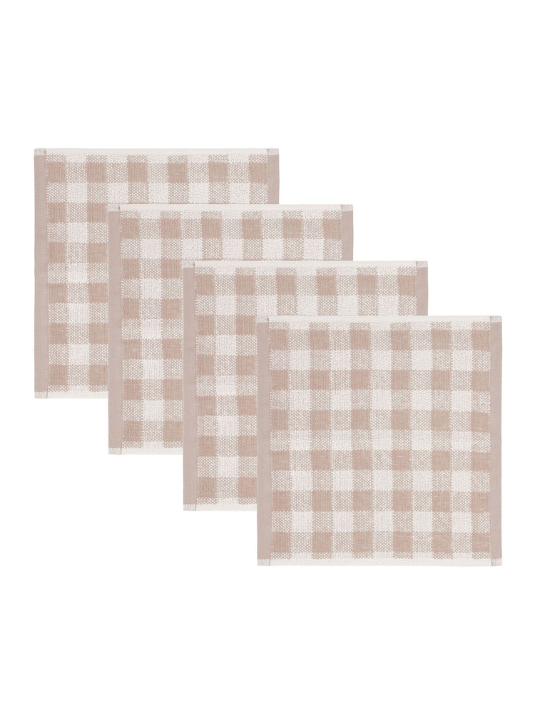 Yard Natural Barton Check Towel - Image 2 of 4 Yard Natural Barton Check Towel - Image 2 of 4