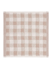 Yard Natural Barton Check Towel - Image 3 of 4
