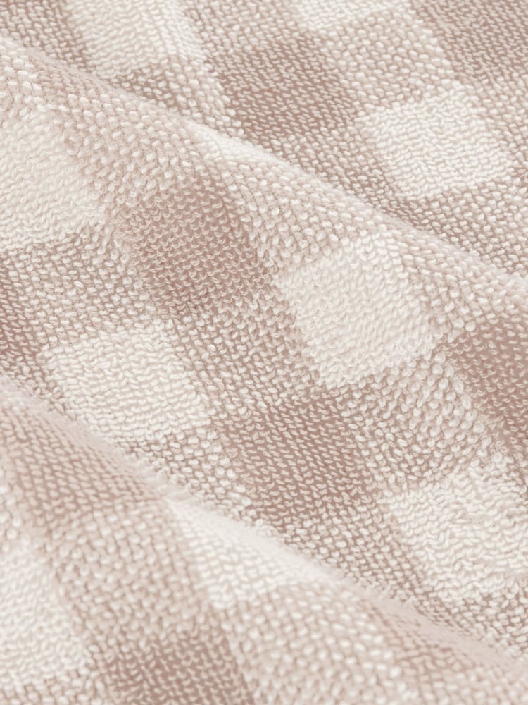 Yard Natural Barton Check Towel - Image 4 of 4 Yard Natural Barton Check Towel - Image 4 of 4