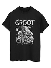Brands In Black Marvel Groot Mono T-Shirt - Image 3 of 5