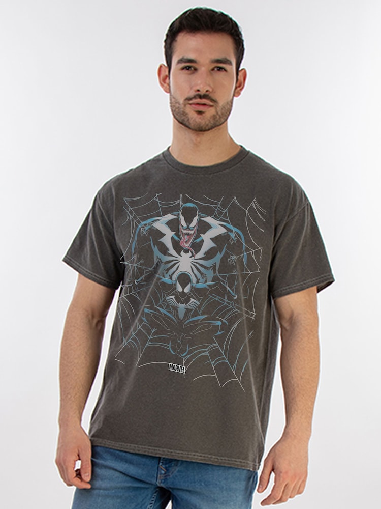 Brands In Black Marvel Spider-Man Venom T-Shirt - Image 1 of 5 Brands In Black Marvel Spider-Man Venom T-Shirt - Image 1 of 5