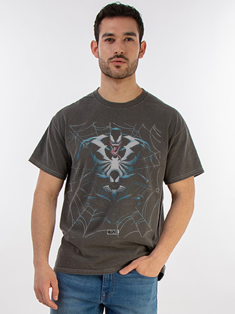 Brands In Black Marvel Spider-Man Venom T-Shirt - Image 2 of 5 Brands In Black Marvel Spider-Man Venom T-Shirt - Image 2 of 5