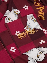 Vanilla Underground Red Harry Potter Button Up Long Sleeve Leg Pyjamas Set - Image 6 of 8