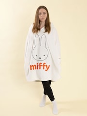 Vanilla Underground White Miffy Face Blanket Hoodie - Image 2 of 8