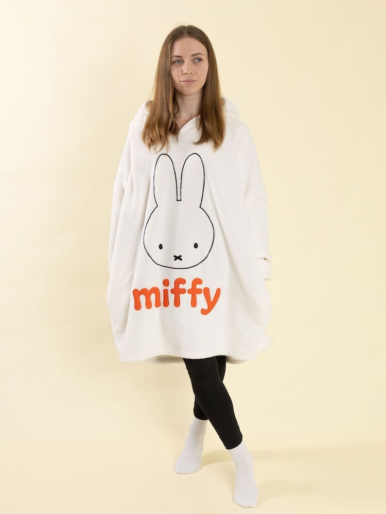 Vanilla Underground White Miffy Face Blanket Hoodie - Image 2 of 8