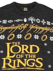 Vanilla Underground Black Lord Of The Rings Mens Black Xmas Jumper - Image 3 of 6