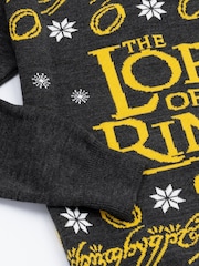 Vanilla Underground Black Lord Of The Rings Mens Black Xmas Jumper - Image 5 of 6
