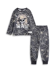 Vanilla Underground Grey One Piece Logo Long Sleeve Leg Pyjamas Set - Image 1 of 6