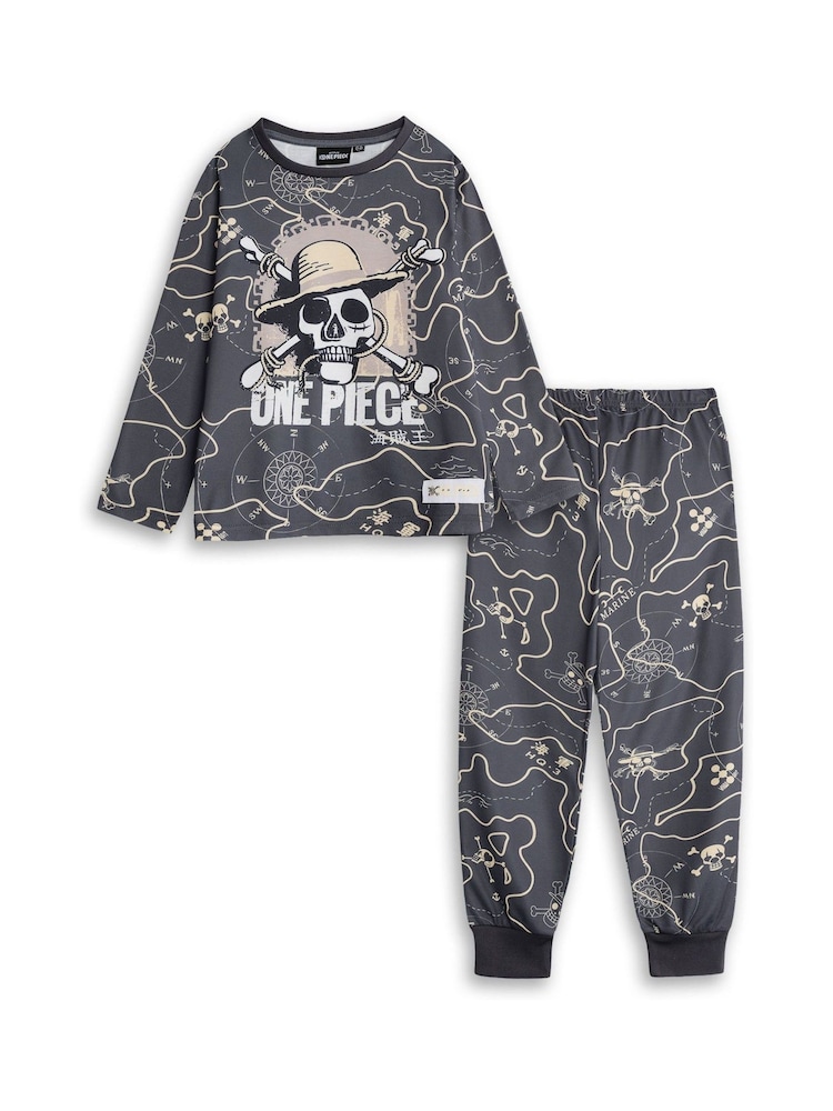 Vanilla Underground Grey One Piece Logo Long Sleeve Leg Pyjamas Set - Image 1 of 6