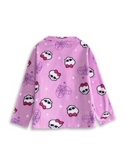 Vanilla Underground Pink Monster High Button-Up Long Sleeve Leg Pyjamas Set - Image 2 of 6