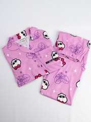 Vanilla Underground Pink Monster High Button-Up Long Sleeve Leg Pyjamas Set - Image 3 of 6