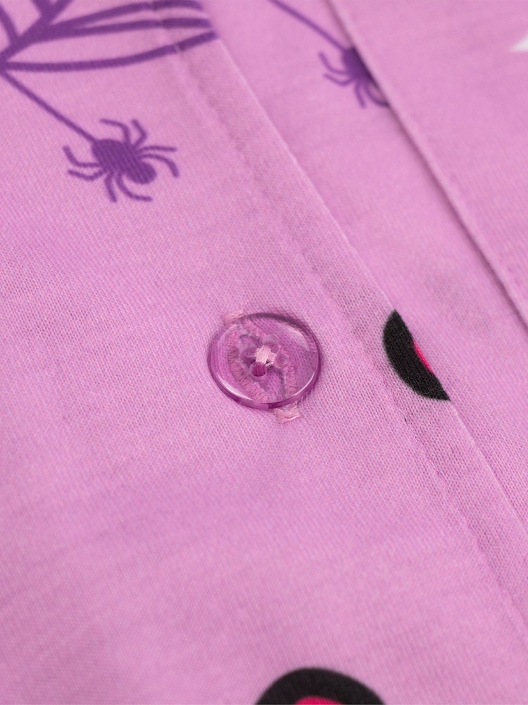 Vanilla Underground Pink Monster High Button-Up Long Sleeve Leg Pyjamas Set - Image 6 of 6 Vanilla Underground Pink Monster High Button-Up Long Sleeve Leg Pyjamas Set - Image 6 of 6