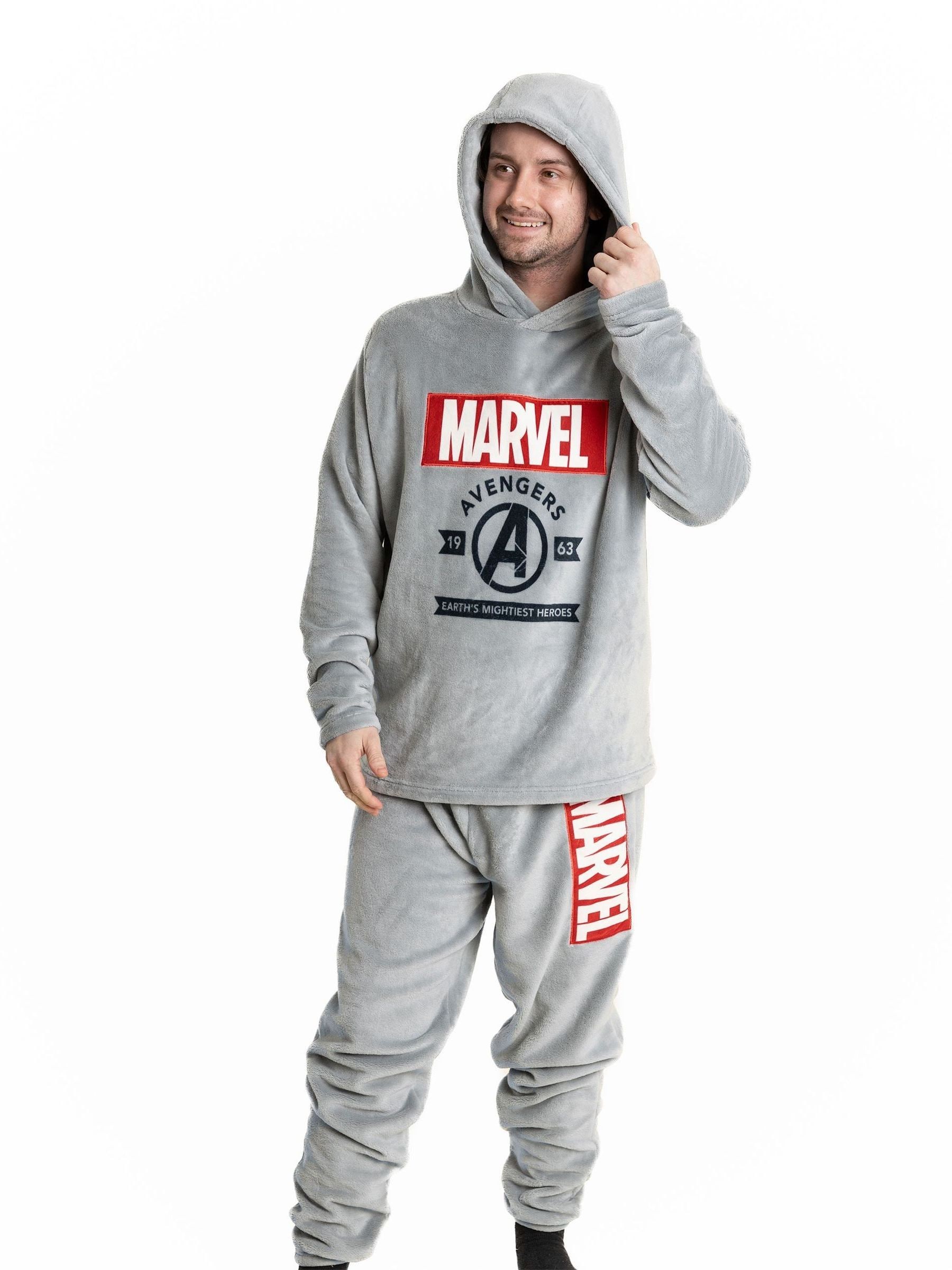 Marvel Men's Grey Long Sleeve Long Leg Pyjama Set | | Official Merch | Size: 2XL - Image 4