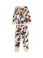 Vanilla Underground Blue Marvel Spiderman Cotton Long Sleeve Leg Pyjamas Set Multi Pack of 2 - Image 3 of 5