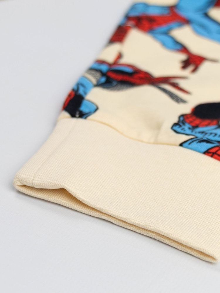 Vanilla Underground Blue Marvel Spiderman Cotton Long Sleeve Leg Pyjamas Set Multi Pack of 2 - Image 5 of 5