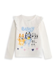 Vanilla Underground White Bluey Cotton Long Sleeve Leg Pyjamas Set - Image 2 of 5