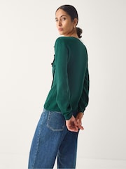 Monsoon Sofia Asymmetrical Button Jumper - Imagen 3 de 5