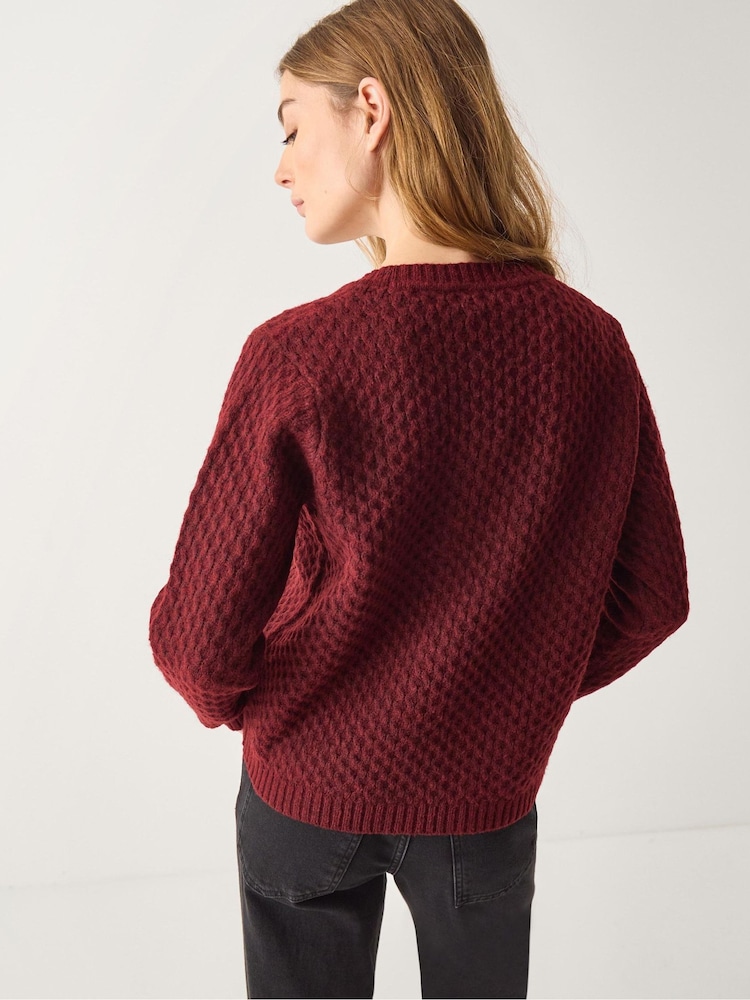 Monsoon Red Tina Bow Tie Cardigan - Image 2 of 5 Monsoon Red Tina Bow Tie Cardigan - Image 2 of 5