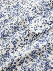 Ecru Blue Ditsy Floral Ribbed Long Sleeve Top (3mths-7yrs) - Image 7 of 8