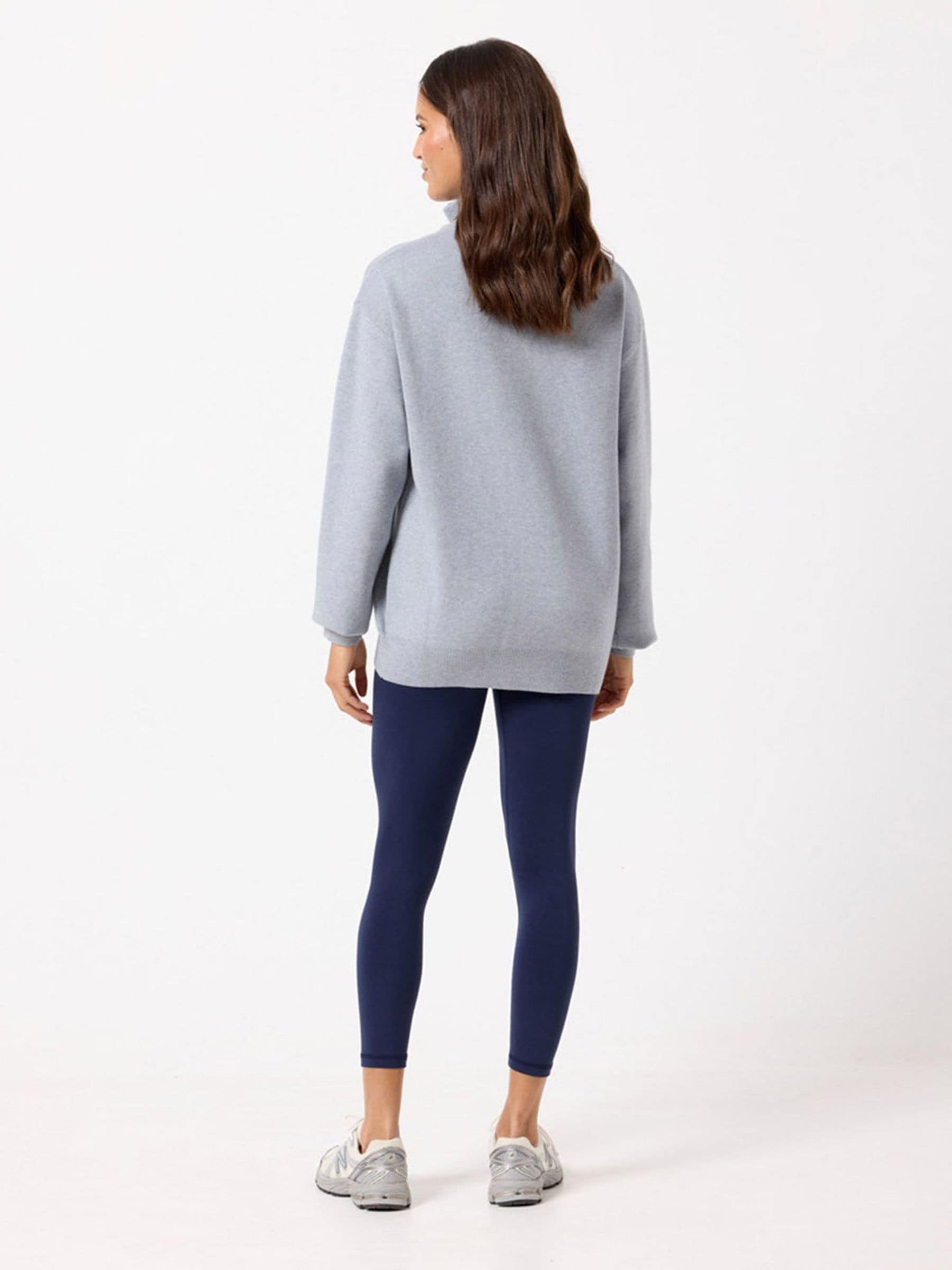 Buy Gym + Coffee Grey Knit Half Zip Jumper from the Next UK online