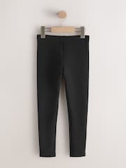 Black 1 Pack Fleece Lined Cosy Leggings (3-16yrs) - Image 1 of 5