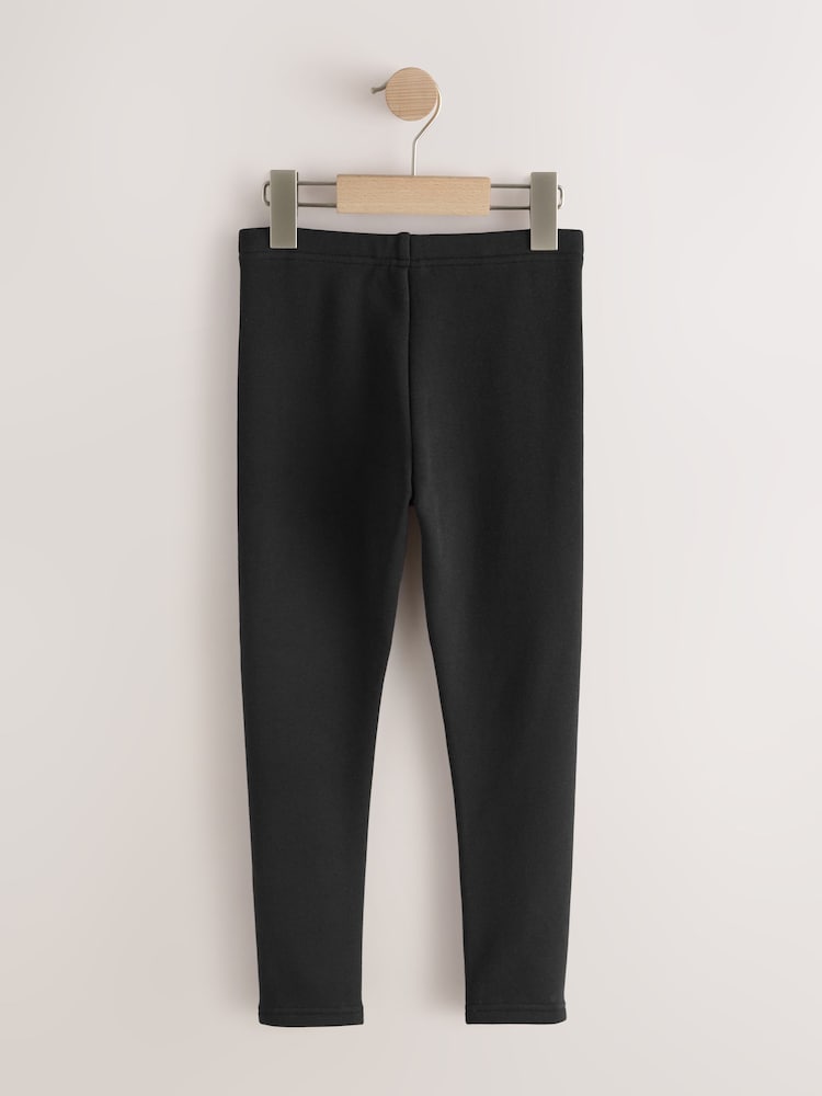 Black 1 Pack Fleece Lined Cosy Leggings (3-16yrs) - Image 2 of 5 Black 1 Pack Fleece Lined Cosy Leggings (3-16yrs) - Image 2 of 5