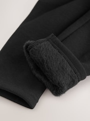 Black 1 Pack Fleece Lined Cosy Leggings (3-16yrs) - Image 5 of 5