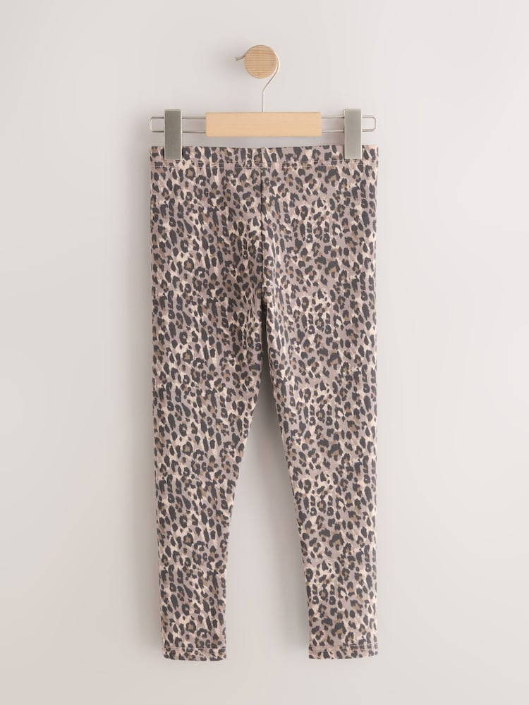 Animal Print 1 Pack Fleece Lined Cosy Leggings (3-16yrs) - Image 2 of 4 Animal Print 1 Pack Fleece Lined Cosy Leggings (3-16yrs) - Image 2 of 4