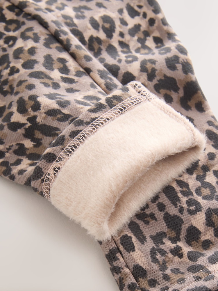 Animal Print 1 Pack Fleece Lined Cosy Leggings (3-16yrs) - Image 4 of 4 Animal Print 1 Pack Fleece Lined Cosy Leggings (3-16yrs) - Image 4 of 4