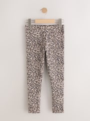 Animal Print 1 Pack Fleece Lined Cosy Leggings (3-16yrs) - Image 6 of 9