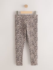 Animal Print 1 Pack Fleece Lined Cosy Leggings (3-16yrs) - Image 7 of 9