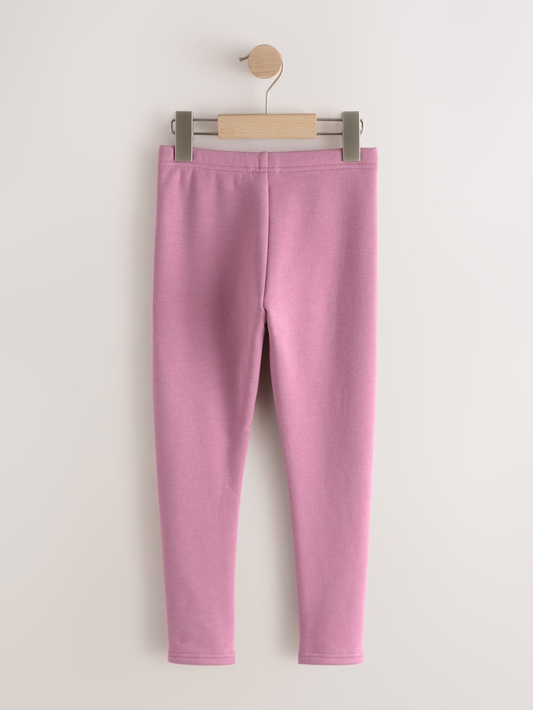 Pink 1 Pack Fleece Lined Cosy Leggings (3-16yrs) - Image 2 of 5 Pink 1 Pack Fleece Lined Cosy Leggings (3-16yrs) - Image 2 of 5