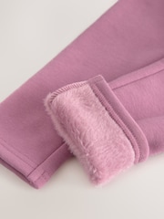 Pink 1 Pack Fleece Lined Cosy Leggings (3-16yrs) - Image 5 of 5