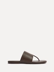 Marrón - Linzi Amara Toe Post Flat Sandals - Imagen 2 de 5