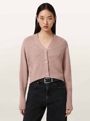 AllSaints Pink Mazzy Cardigan - Image 2 of 7