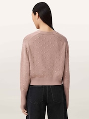 AllSaints Pink Mazzy Cardigan - Image 3 of 7