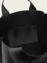 AllSaints Black Izzy Leather Tote Bag - Image 3 of 5