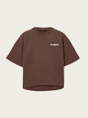 AllSaints Brown Guardian Amelie T-Shirt - Image 10 of 10