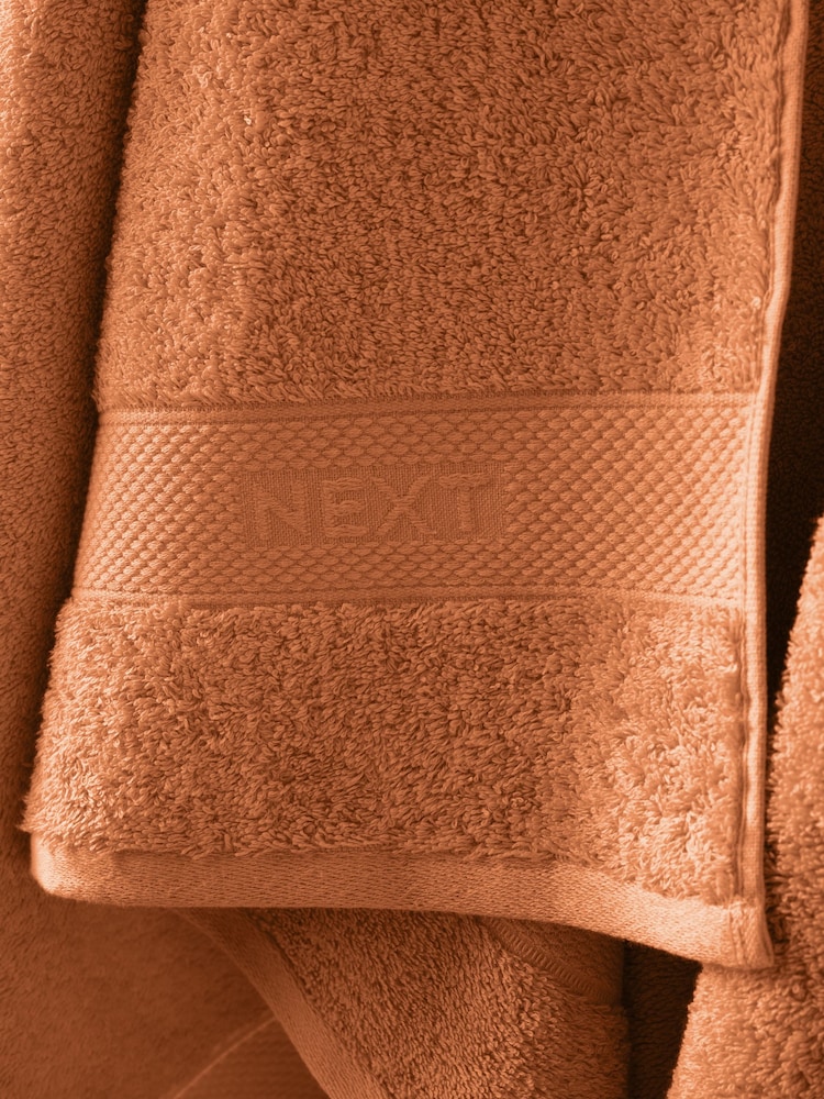 Orange Egyptian Cotton Towel - Image 2 of 3