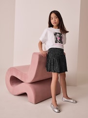 Black Drop Waist Sparkle Skirt (3-16yrs) - Image 2 of 8