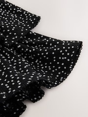 Mancha negra/blanca - Falda de tejido arrugado escalonada (3-16años) - Imagen 9 de 9